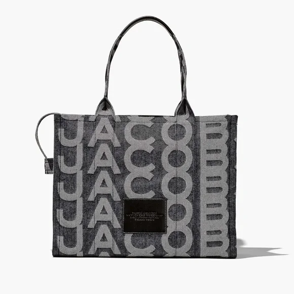 Marc Jacobs Black and Gray Tote Bag - Picture 3 of 13